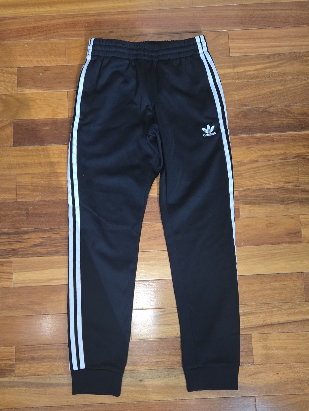 Adidas Originals Black Joggers Pockets Drawstring Waist S